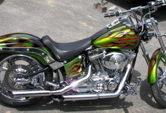 Green Harley Davidson